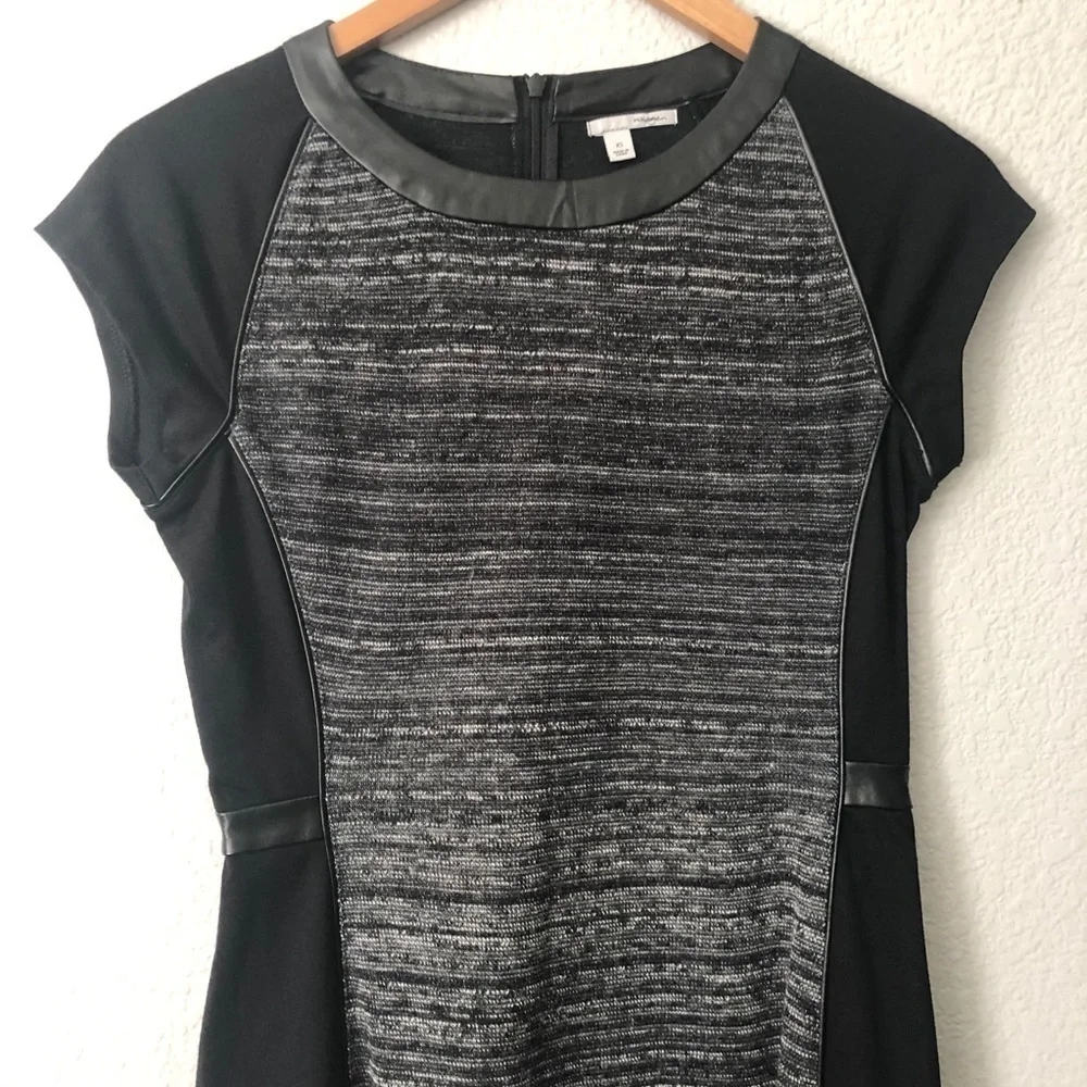 Halogen Dress Womens Tweed‎ Colorblock Sheath Career Business Office Size XS